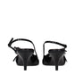 Miu Miu Black Leather High Heel Pumps