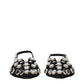 The Attico Black Leather Ballet Flats