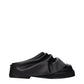 The Attico Black Leather Slippers