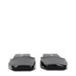 Prada Black Leather Flat Sandals