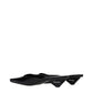 Prada Black Leather Flat Sandals
