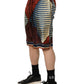 Dolce & Gabbana Multicolor Geometric Silk Men Bermuda Shorts