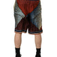 Dolce & Gabbana Multicolor Geometric Silk Men Bermuda Shorts