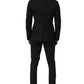 Dolce & Gabbana Black Wool Slim Fit Formal 2 Piece Men Suit