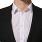 Dolce & Gabbana Black Wool Slim Fit Formal 2 Piece Men Suit