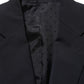 Dolce & Gabbana Black Wool Slim Fit Formal 3 Piece Men Suit