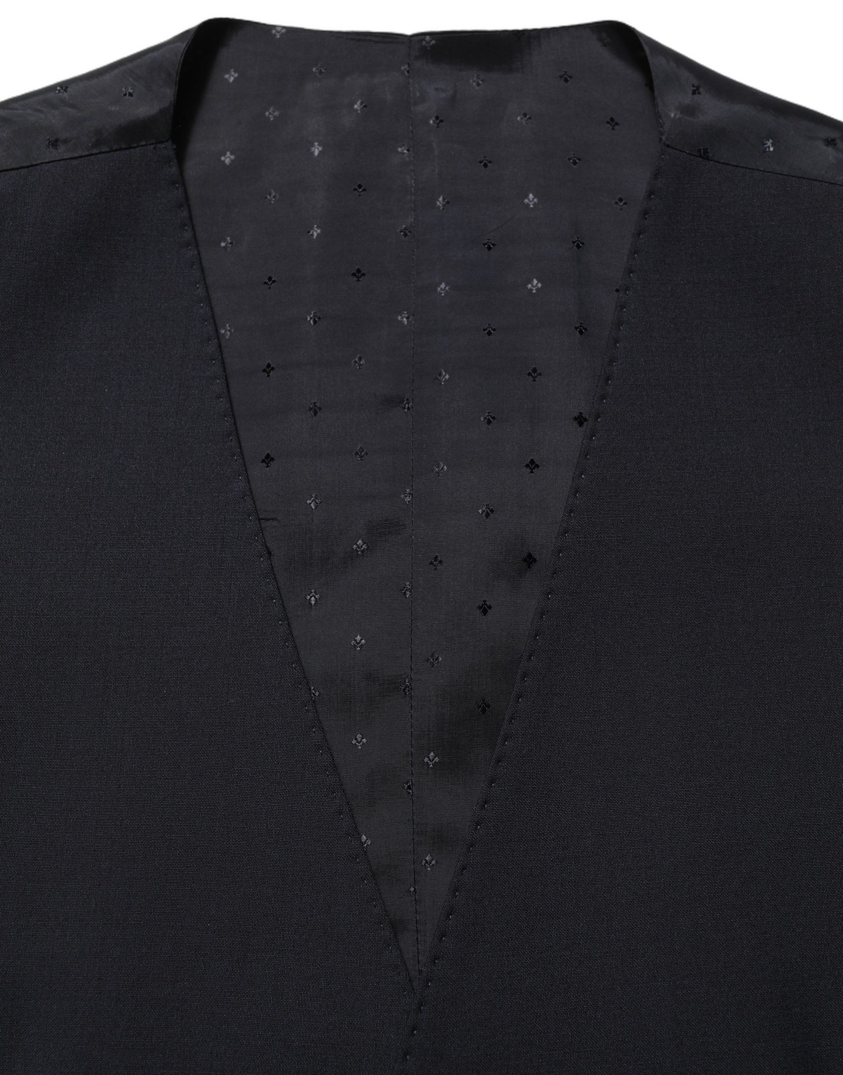 Dolce & Gabbana Black Wool Slim Fit Formal 3 Piece Men Suit