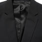 Dolce & Gabbana Black Wool Slim Fit Formal 2 Piece Men Suit