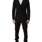 Dolce & Gabbana Black Stripes Slim Fit Formal 3 Piece Suit