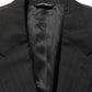 Dolce & Gabbana Black Stripes Slim Fit Formal 3 Piece Suit