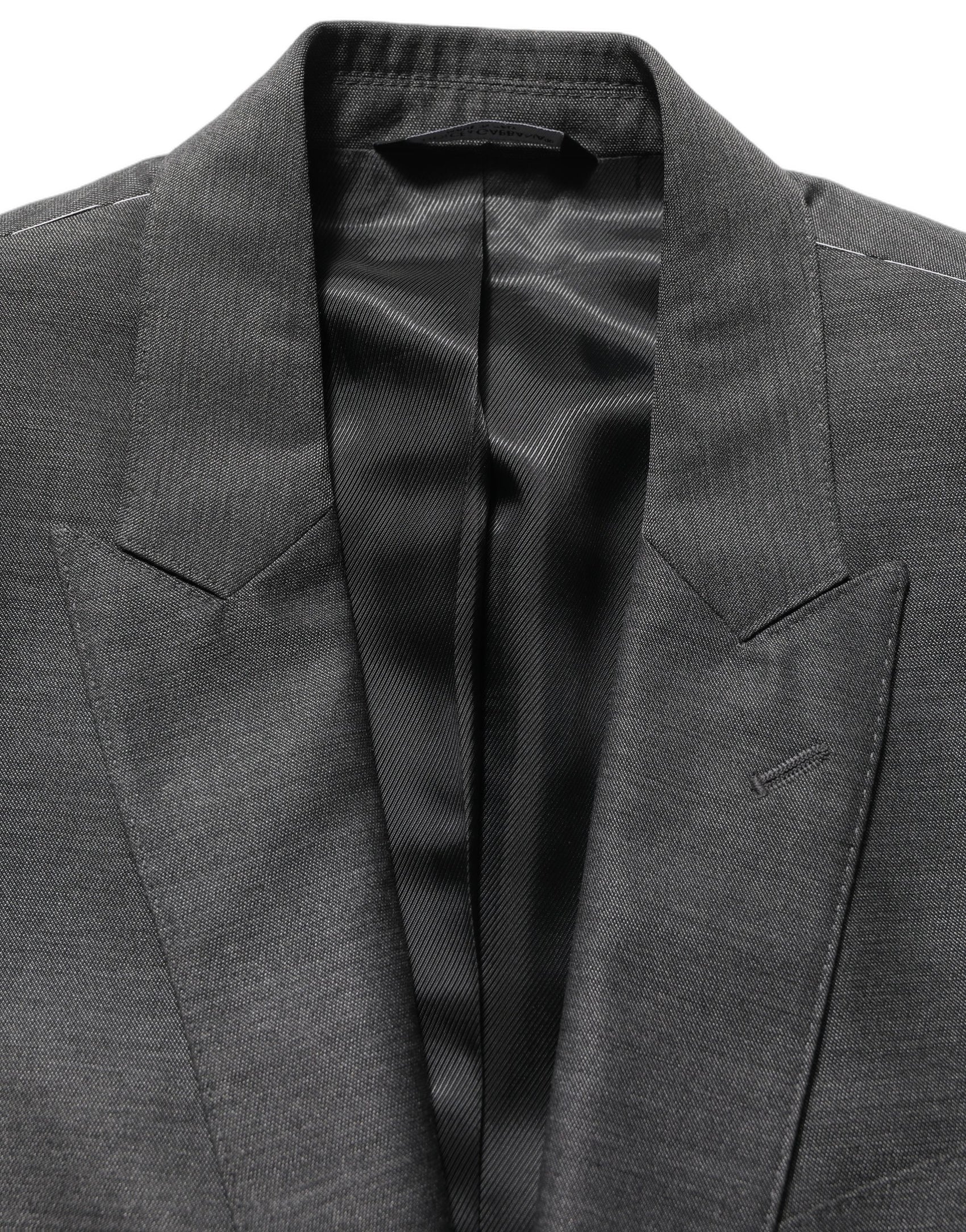 Dolce & Gabbana Gray MARTINI Slim Fit Formal 3 Piece Suit