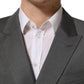Dolce & Gabbana Gray MARTINI Slim Fit Formal 2Piece Men Suit