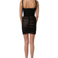 Dolce & Gabbana Black Bodycon Fitted Corset Style Mini Dress