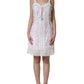 Dolce & Gabbana White Broderie Anglaise Cotton Mini Dress