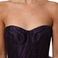 Dolce & Gabbana Purple Tiered Tulle Silk Long Gown Dress