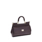 Dolce & Gabbana Purple Calf Leather Bos Taurus Handbag