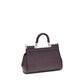 Dolce & Gabbana Purple Calf Leather Bos Taurus Handbag