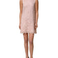 Dolce & Gabbana Pink Cotton Floral Lace Sleeveless Mini Dress