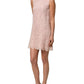 Dolce & Gabbana Pink Cotton Floral Lace Sleeveless Mini Dress