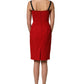 Dolce & Gabbana Red Stretch Bodycon Sheath Knee Length Dress