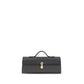 Savette Gray Calf Leather Bos Taurus Shoulder Bag
