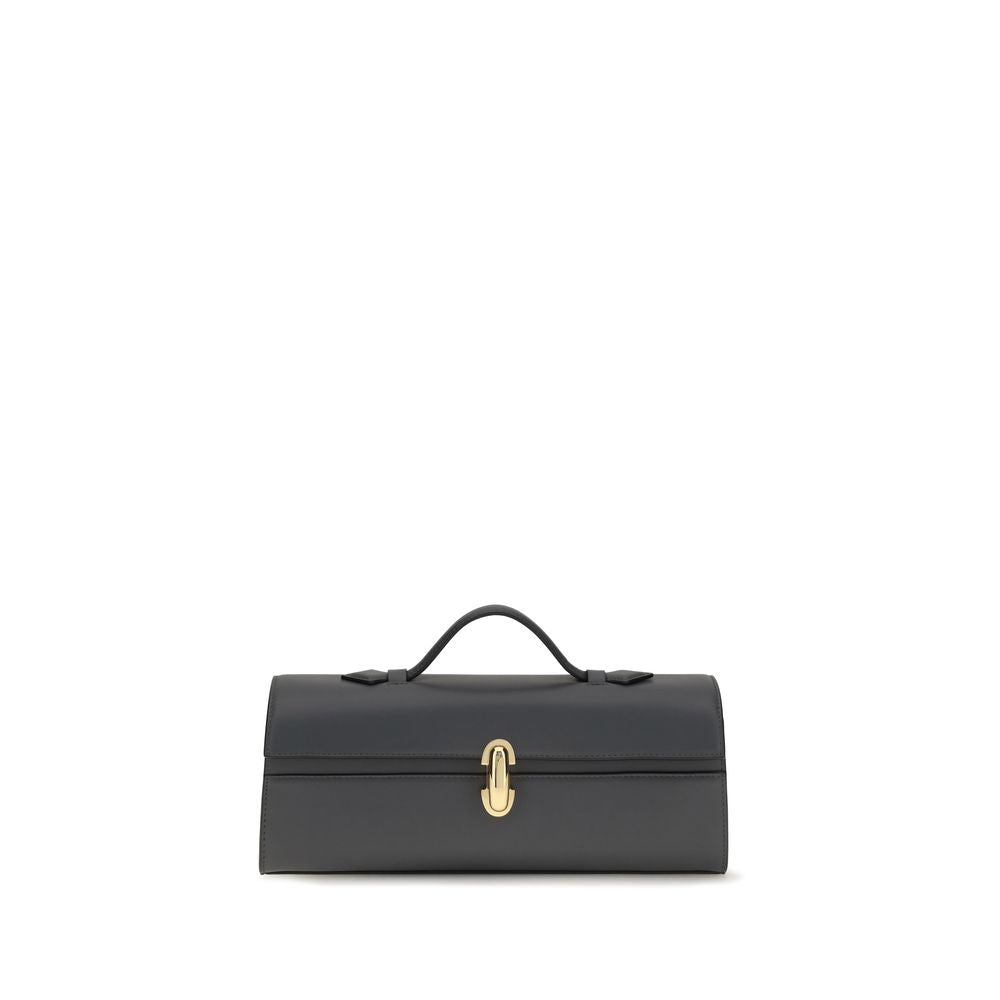 Savette Gray Calf Leather Bos Taurus Shoulder Bag