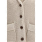 Brunello Cucinelli Beige Cotton Cardigan
