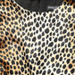 Dolce & Gabbana Brown Ocelot Print Long Sleeve Mini Dress