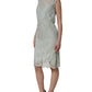Dolce & Gabbana Mint Green Lace Sleeveless Knee Length Dress