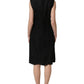 Dolce & Gabbana Black Floral Lace Sleeveless Shift Dress