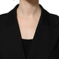 Dolce & Gabbana Black Double Breasted Crepe Blazer Jacket