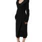 Dolce & Gabbana Black Nylon Double Breasted Coat Jacket