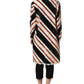 Dolce & Gabbana Multicolor Stripe Sequin Duster Coat Jacket