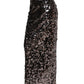 Dolce & Gabbana Brown Sequinned Embellished PencilCut Skirt