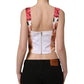 Dolce & Gabbana Multicolor Floral Cropped Bustier Tank Top