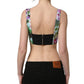 Dolce & Gabbana Multicolor Floral Cropped Bustier Tank Top