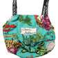Dolce & Gabbana Multicolor Silk Vegetable Print Cropped Top