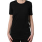 Dolce & Gabbana Black Cotton Short Sleeves Crew Neck T-shirt