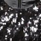 Dolce & Gabbana Black Sequined Long Sleeves Crop Blouse Top