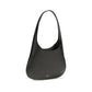 Khaite Black Calf Leather Bos Taurus Shoulder Bag