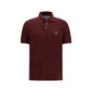 Brunello Cucinelli Bordeaux Cotton Polo Shirt