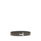 Tom Ford Brown Calf Leather Bos Taurus Belt