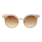 Ana Hickmann Beige Metal Sunglasses