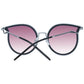 Ana Hickmann Black Metal Sunglasses