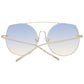 Ana Hickmann Gold Metal Sunglasses
