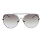 Ana Hickmann Gray Metal Sunglasses