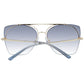 Ana Hickmann Gold Metal Sunglasses