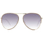 Ana Hickmann Gold Metal Sunglasses