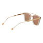 Ana Hickmann Gold Metal Sunglasses
