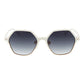 Ana Hickmann White Acetate Sunglasses